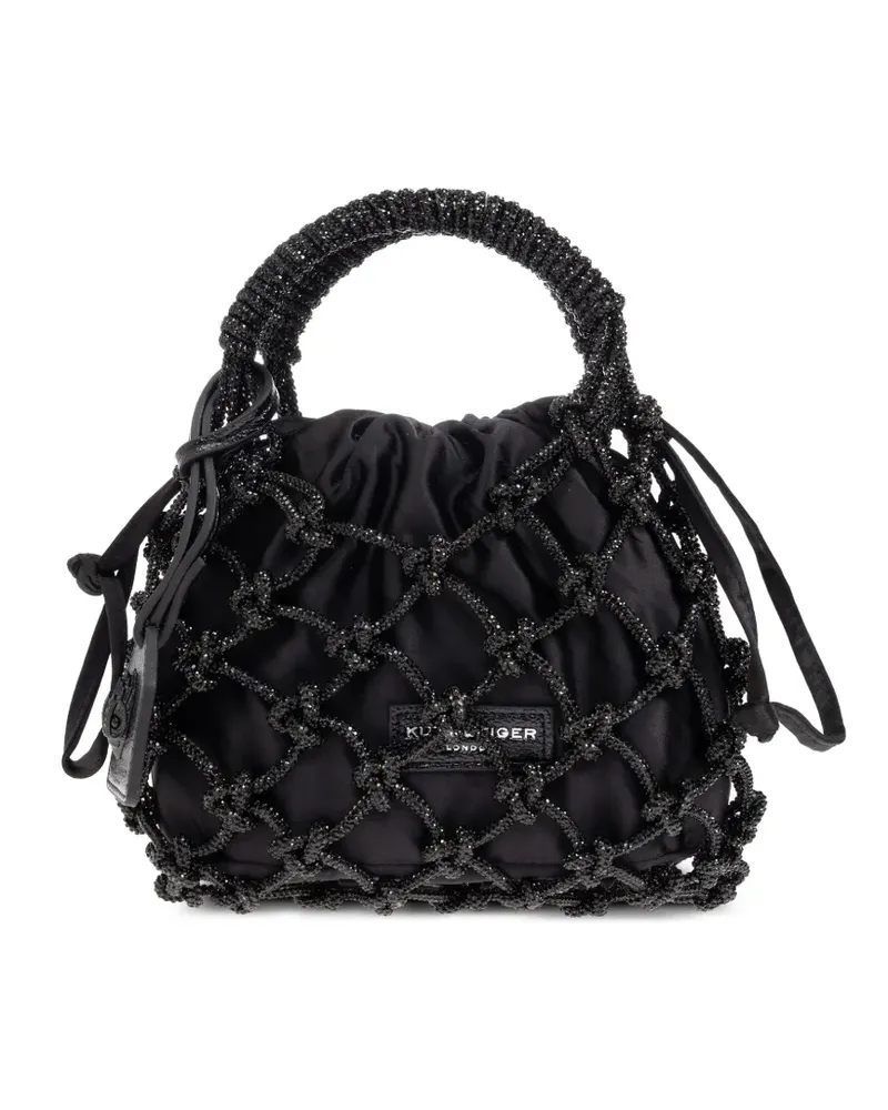 Kurt Geiger Kleine Tote Bag mit Kristallen - Schwarz Schwarz