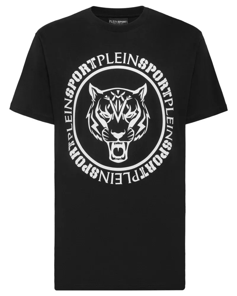 Philipp Plein T-Shirt mit Carbon Tiger-Print Schwarz