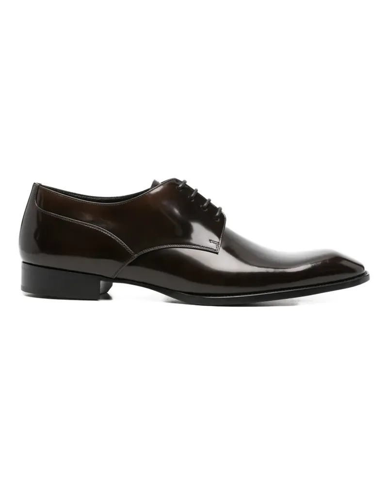 Saint Laurent leather derby shoes - Braun Braun