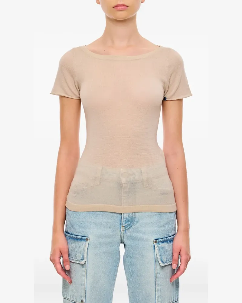 extreme cashmere T-Shirt aus Kaschmir - Nude Nude