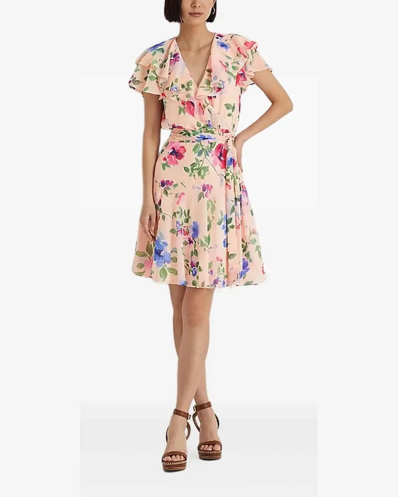 Ralph Lauren Kleid mit Blumen-Print - Rosa Rosa