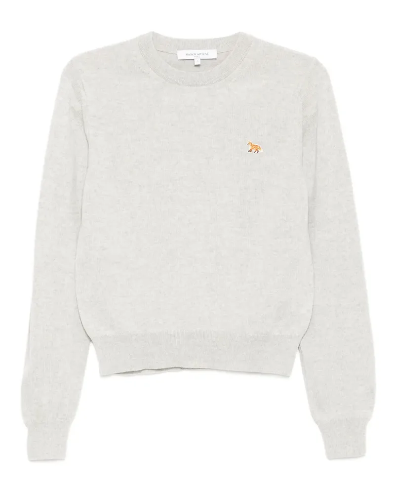 Kitsuné Pullover mit Logo-Stickerei - Grau Grau