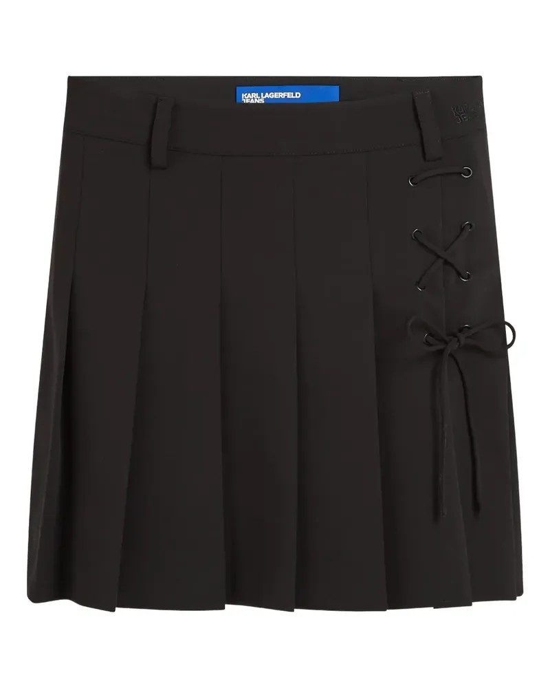 Karl Lagerfeld Minirock mit Falten - Schwarz Schwarz