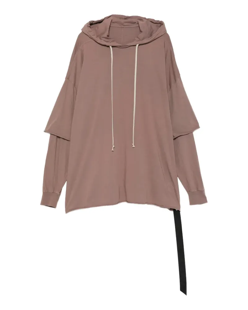 DRKSHDW by Rick Owens Tommy Hustler Hoodie im Layering-Look - Braun Braun
