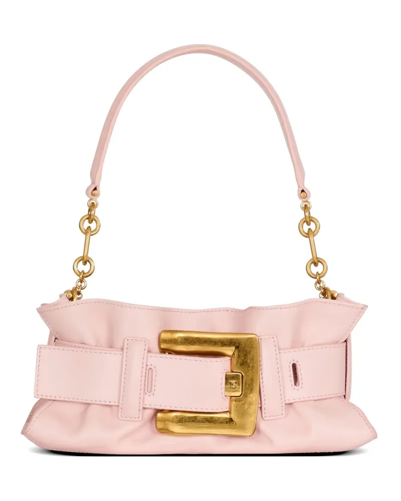 Balmain mini Anthem bag in smooth leather - Rosa Rosa