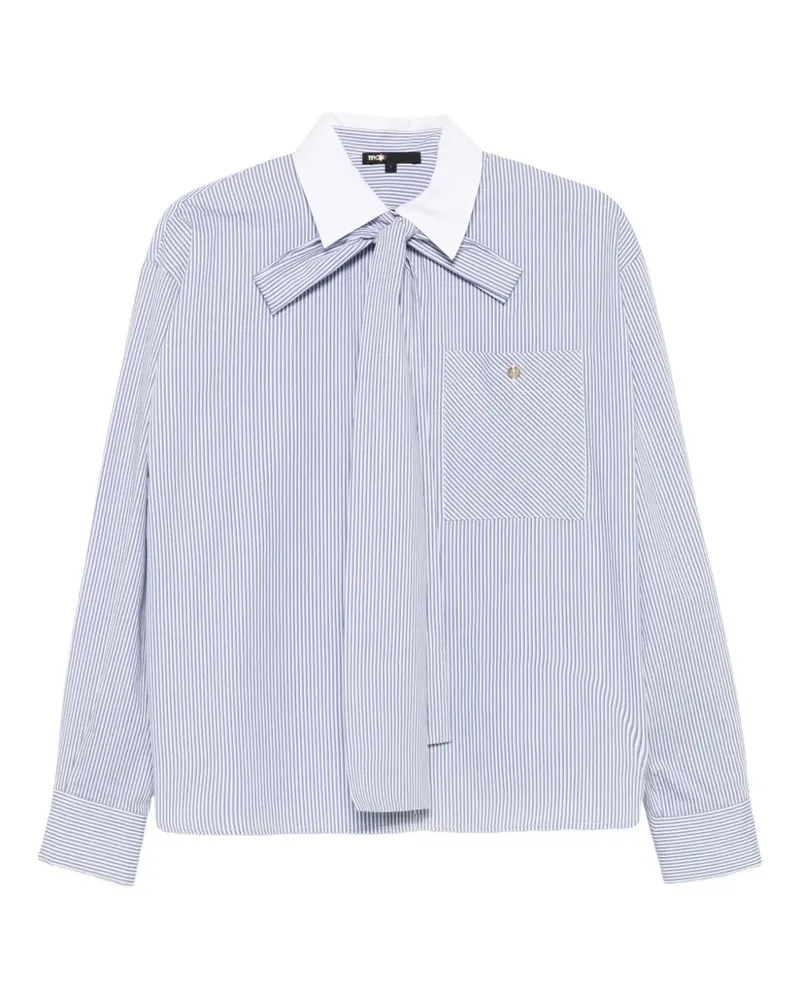 Maje Gestreiftes Hemd - Blau Blau
