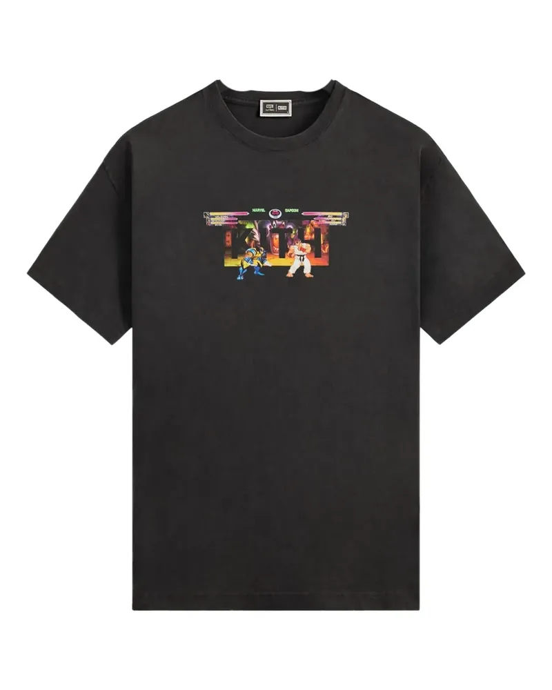 KITH x Marvel vs. Capcom T-Shirt mit Print - Schwarz Schwarz