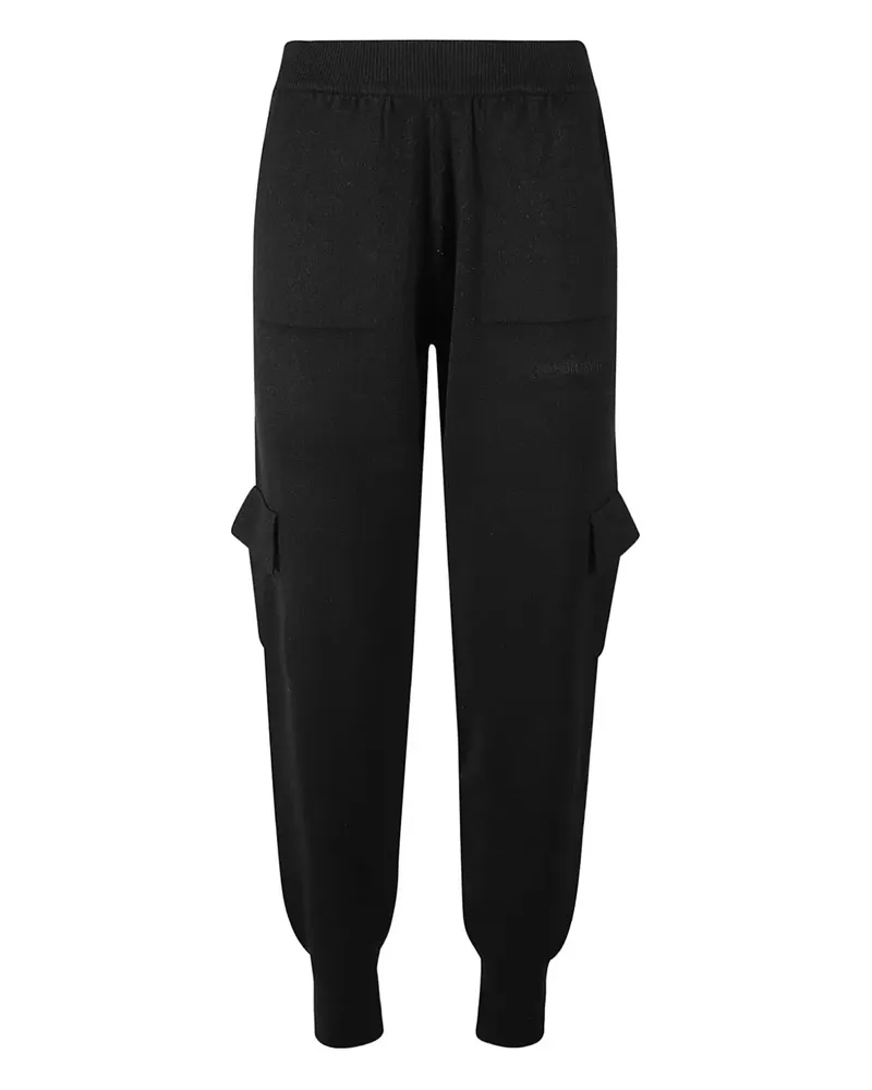 HINNOMINATE flap pocket-detail knitted track pants - Schwarz Schwarz