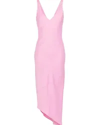 J.W.Anderson Krepp-Midikleid mit V-Ausschnitt Rosa