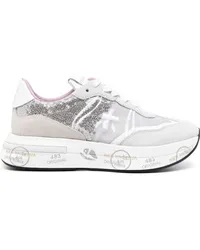 Premiata Cassie Sneakers mit Pailletten Grau