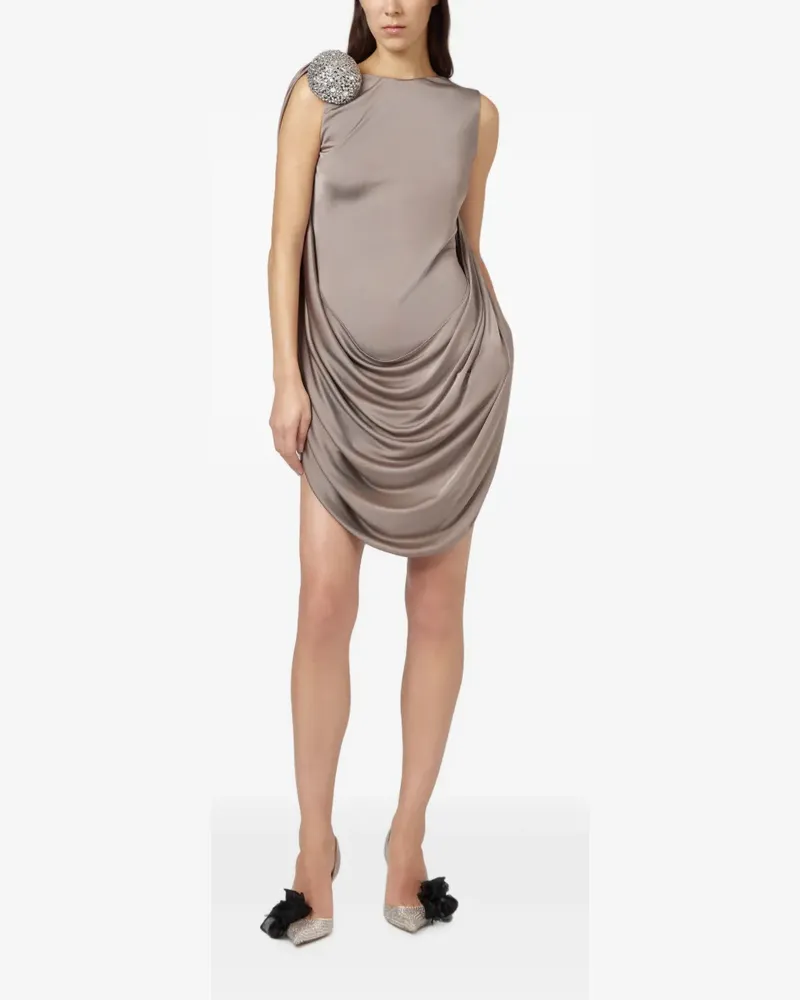 Giuseppe di Morabito Asymmetrisches Minikleid mit Schulterverzierung - Nude Nude
