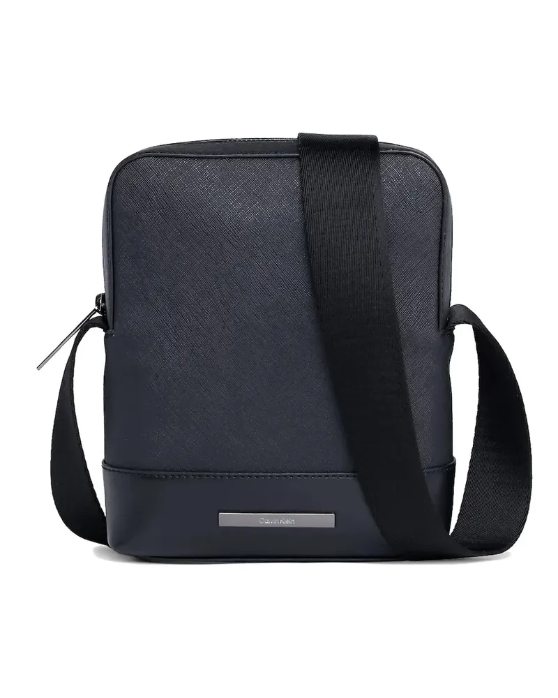 Calvin Klein logo-plaque messenger bag - Schwarz Schwarz