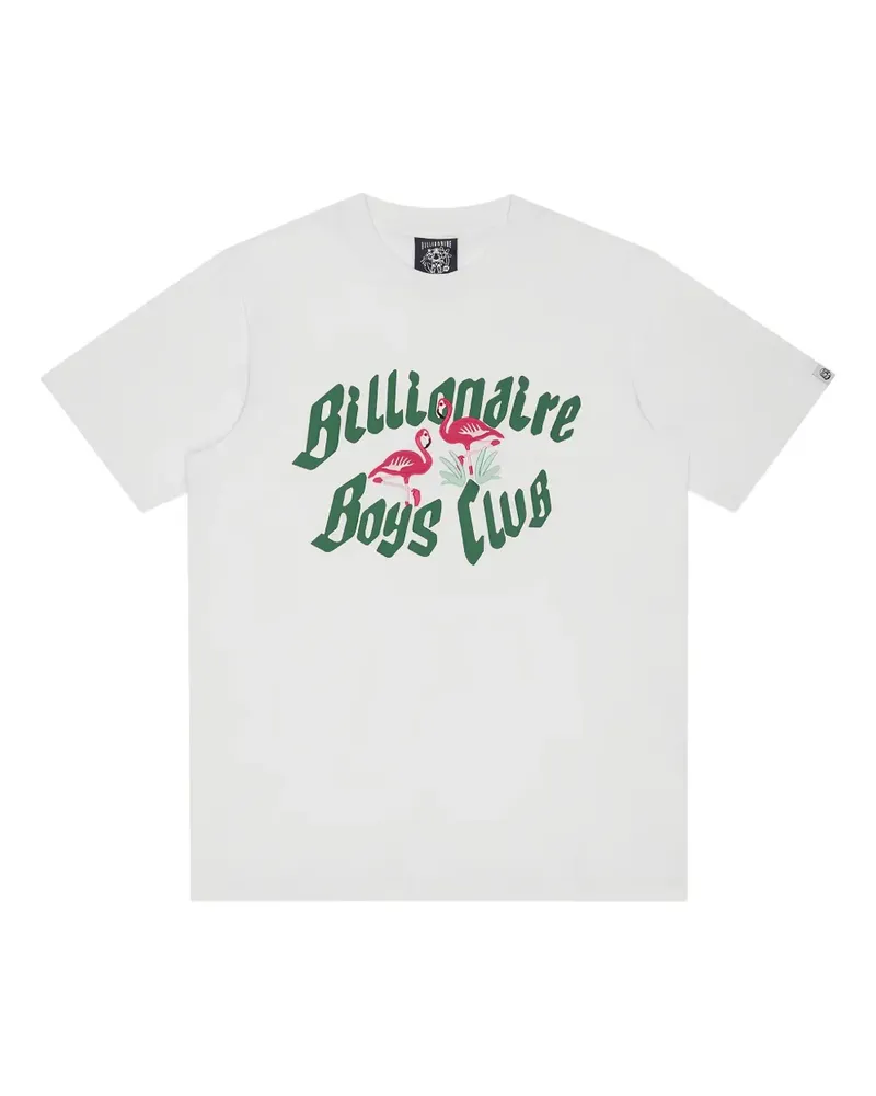 Billionaire Boys Club T-Shirt mit Flamingo-Print - Weiß Weiß
