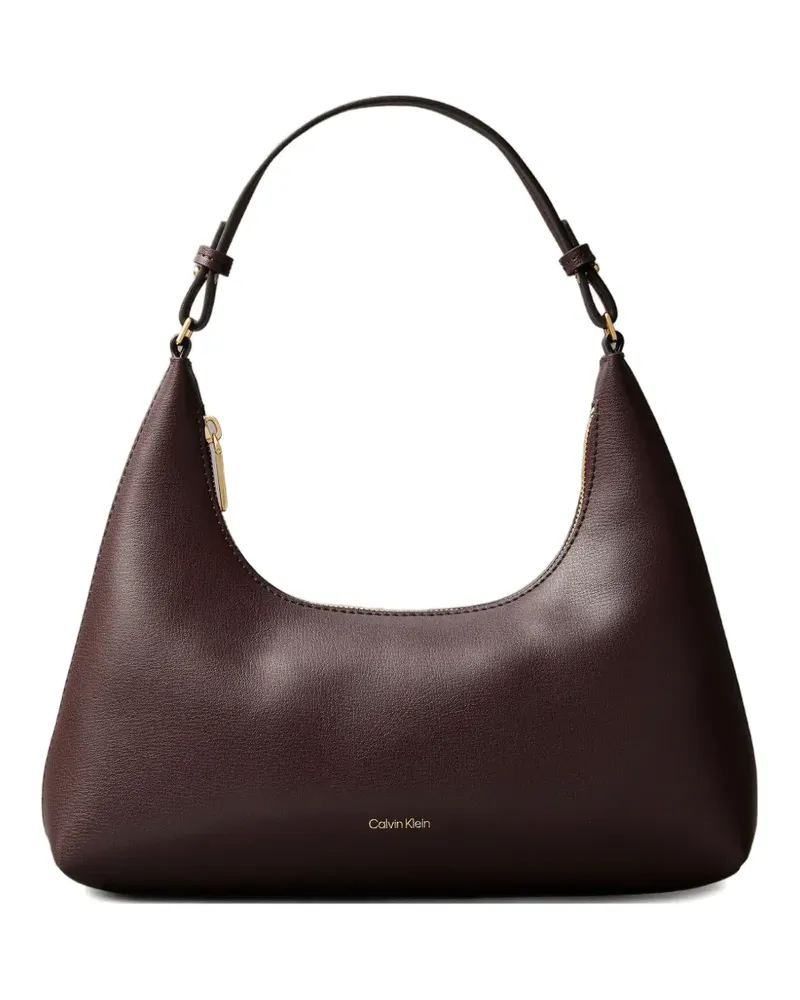 Calvin Klein Foil Schultertasche mit Reißverschluss - Braun Braun