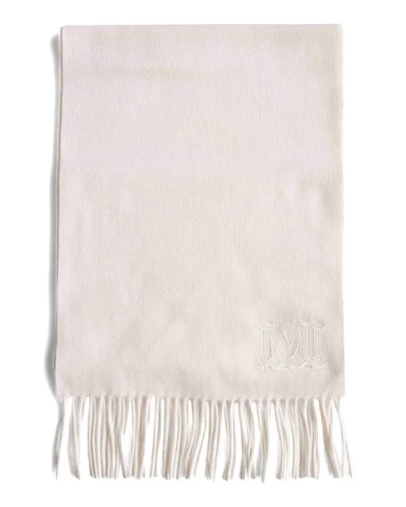 Max Mara Schal mit Logo-Stickerei - Nude Nude