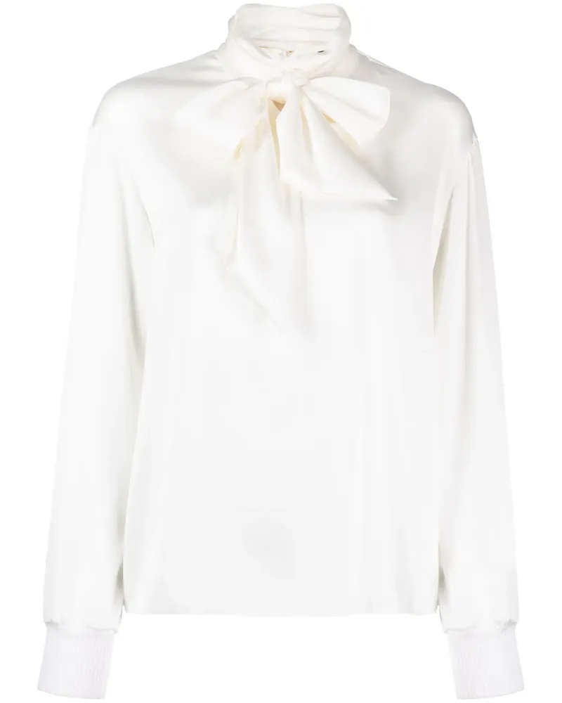 Ralph Lauren Oberteil mit Satin-Finish - Weiß Weiß