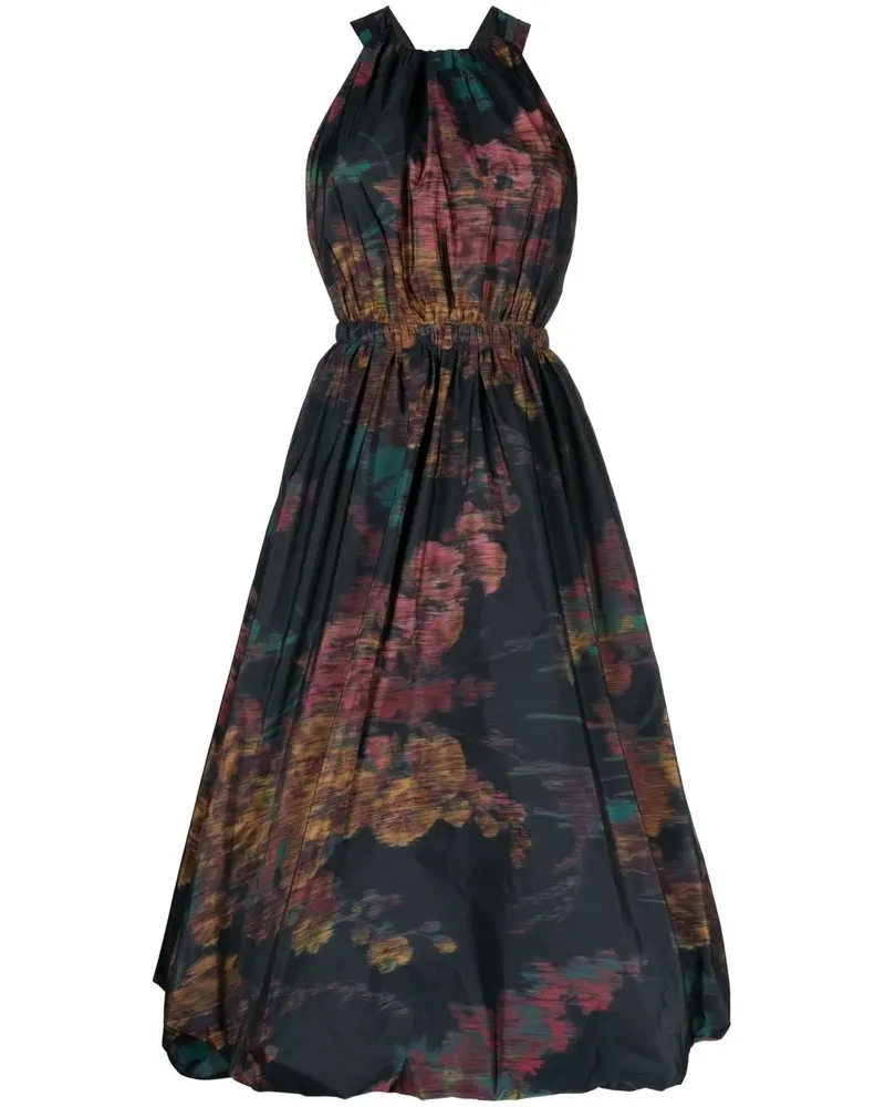 Ulla Johnson Kleid mit Blumenmuster - Schwarz Schwarz