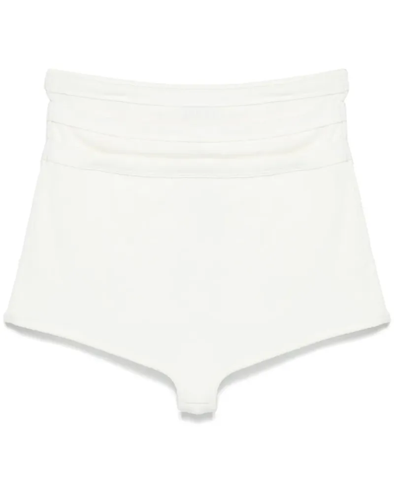 Viktor & Rolf Kurze Shorts im Layering-Look - Weiß Weiß