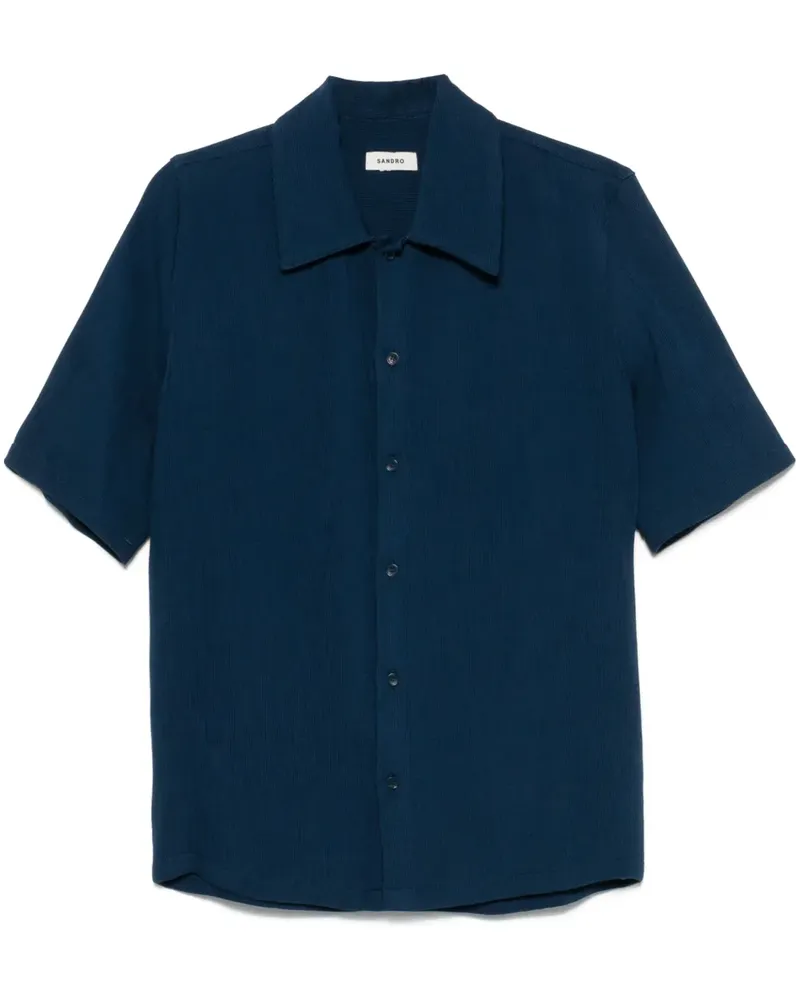 Sandro Hemd mit Falten - Blau Blau