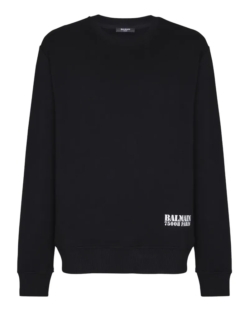 Balmain Sweatshirt mit Logo-Print - Schwarz Schwarz