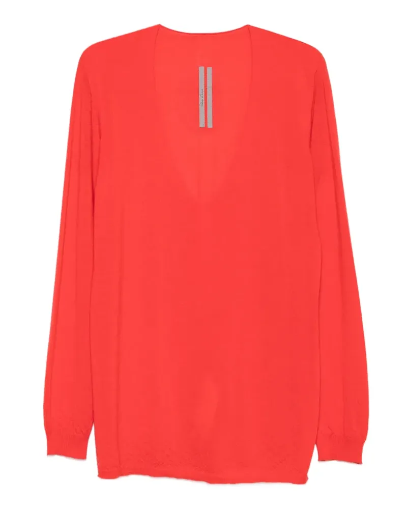 Rick Owens Extreme V-neck sweater - Orange Orange
