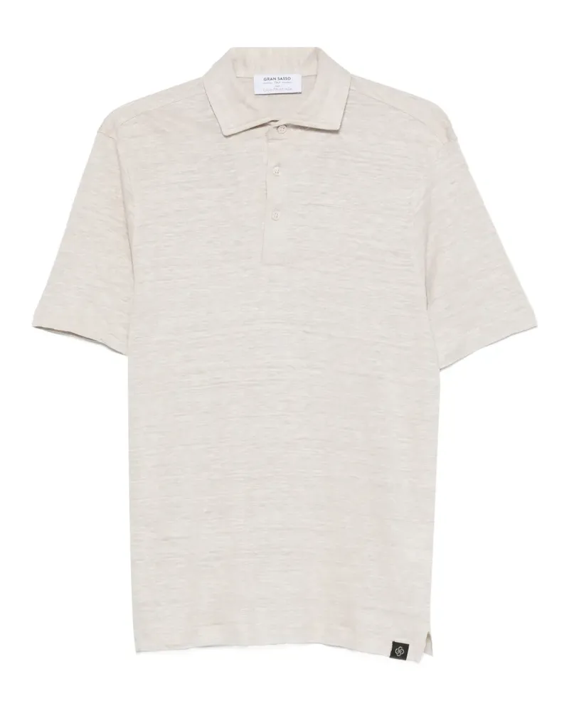 Gran Sasso short-sleeve polo shirt - Nude Nude