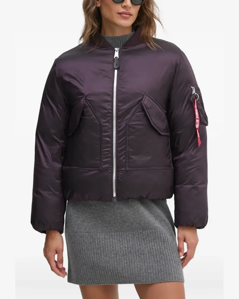 Alpha Industries MA-1 Bomberjacke mit Taschen - Violett Violett