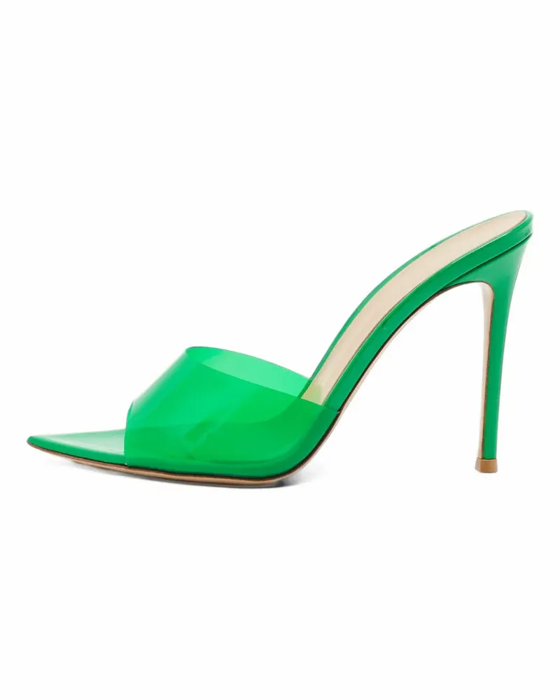 Gianvito Rossi Elle pointed-toe sandals - Grün Grün