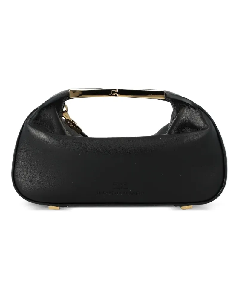 Elisabetta Franchi logo-handle satchel bag - Schwarz Schwarz