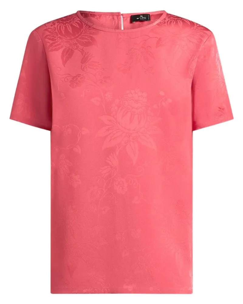 Etro Jacquard-Hemd - Rosa Rosa