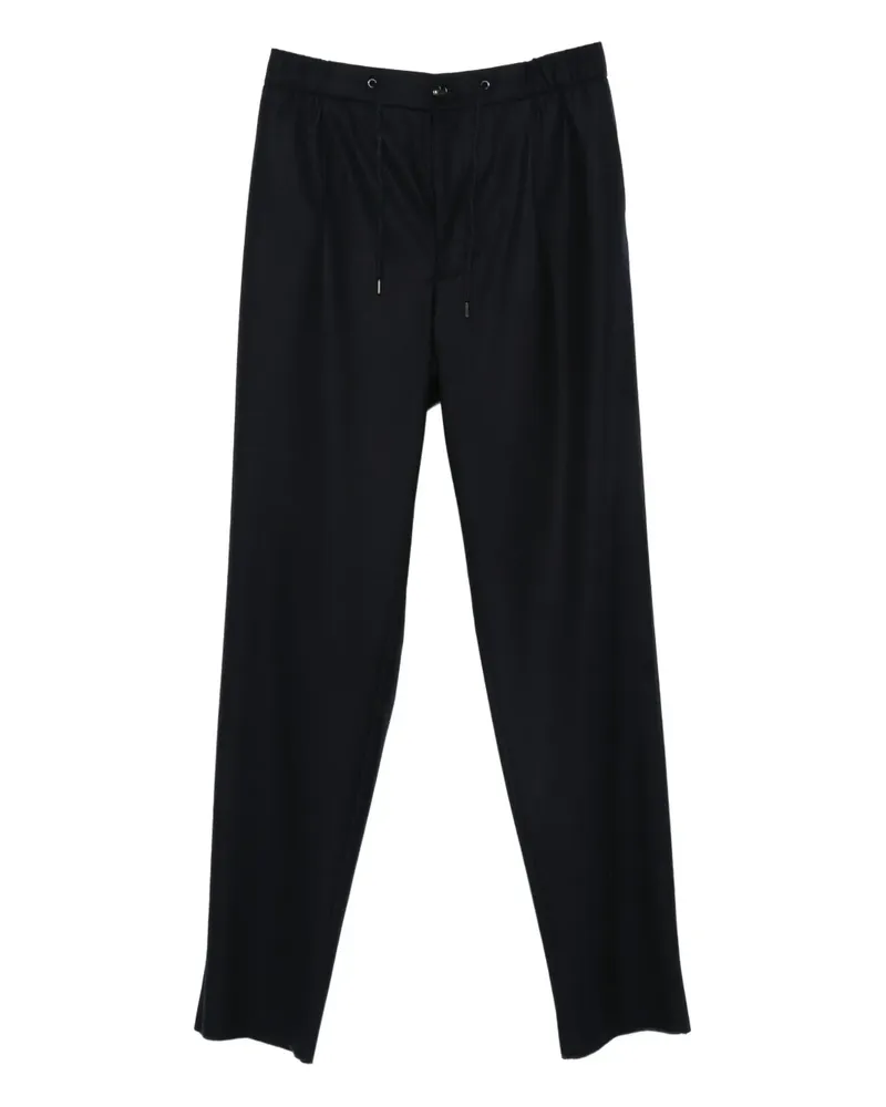 Giorgio Armani Bundfaltenhose mit Kordelzug - Blau Blau