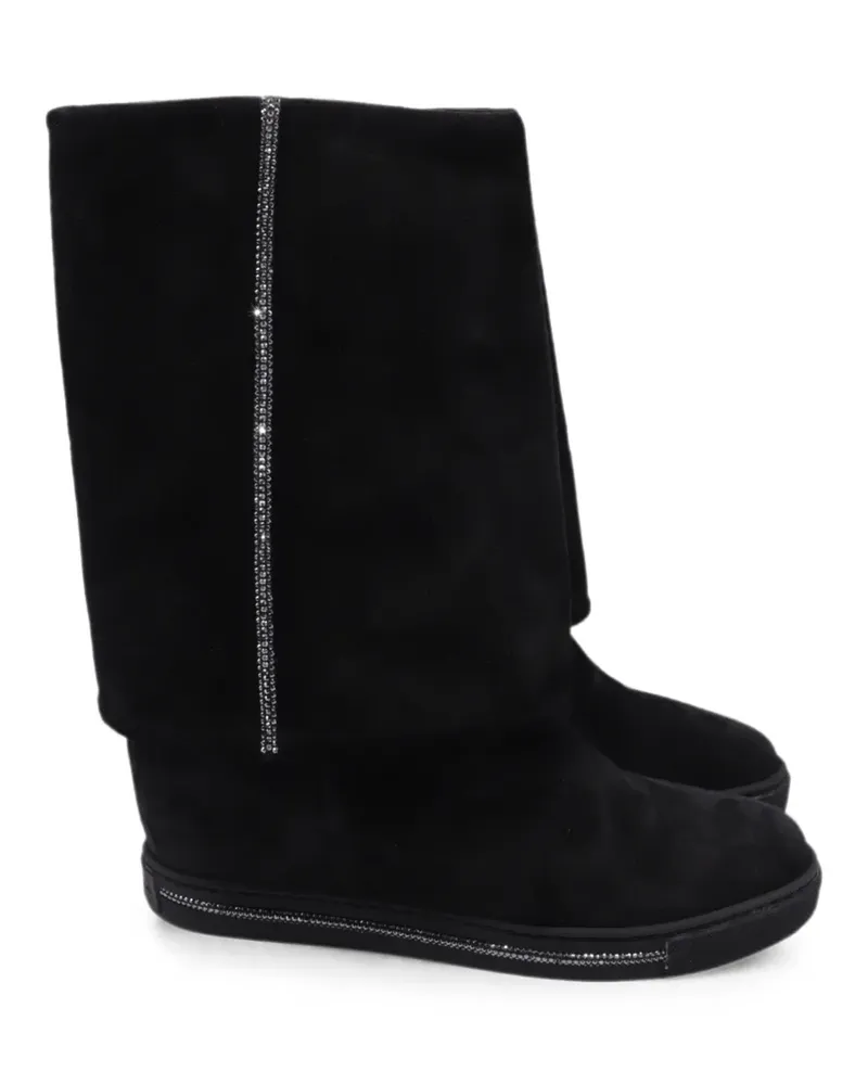 René Caovilla Stiefeletten mit Wedge-Absatz - Schwarz Schwarz