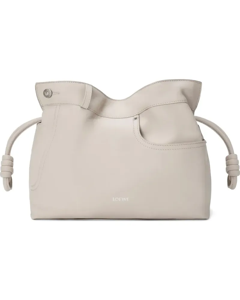Loewe knot-detail clutch bag - Nude Nude