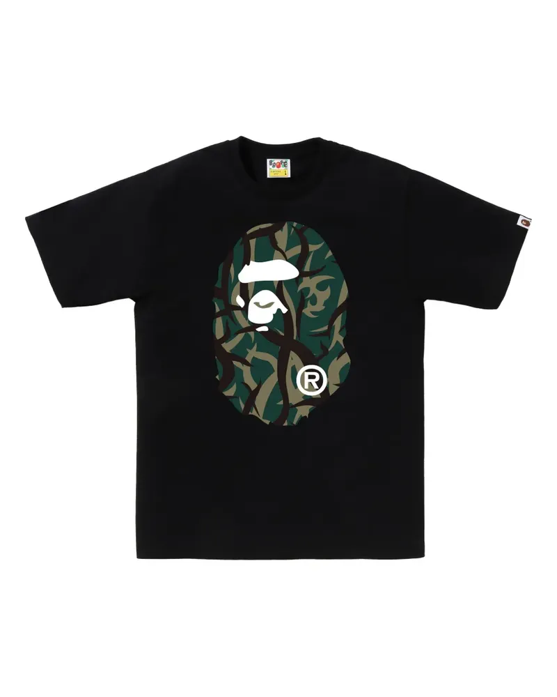 BAPE Camo Big Head T-Shirt - Schwarz Schwarz