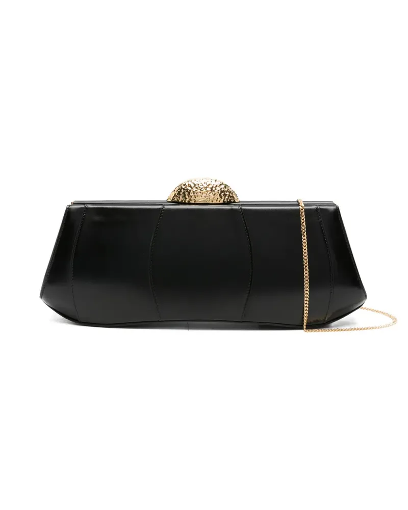 Giuseppe Zanotti Eve Clutch mit gehämmerter Kuppel - Schwarz Schwarz