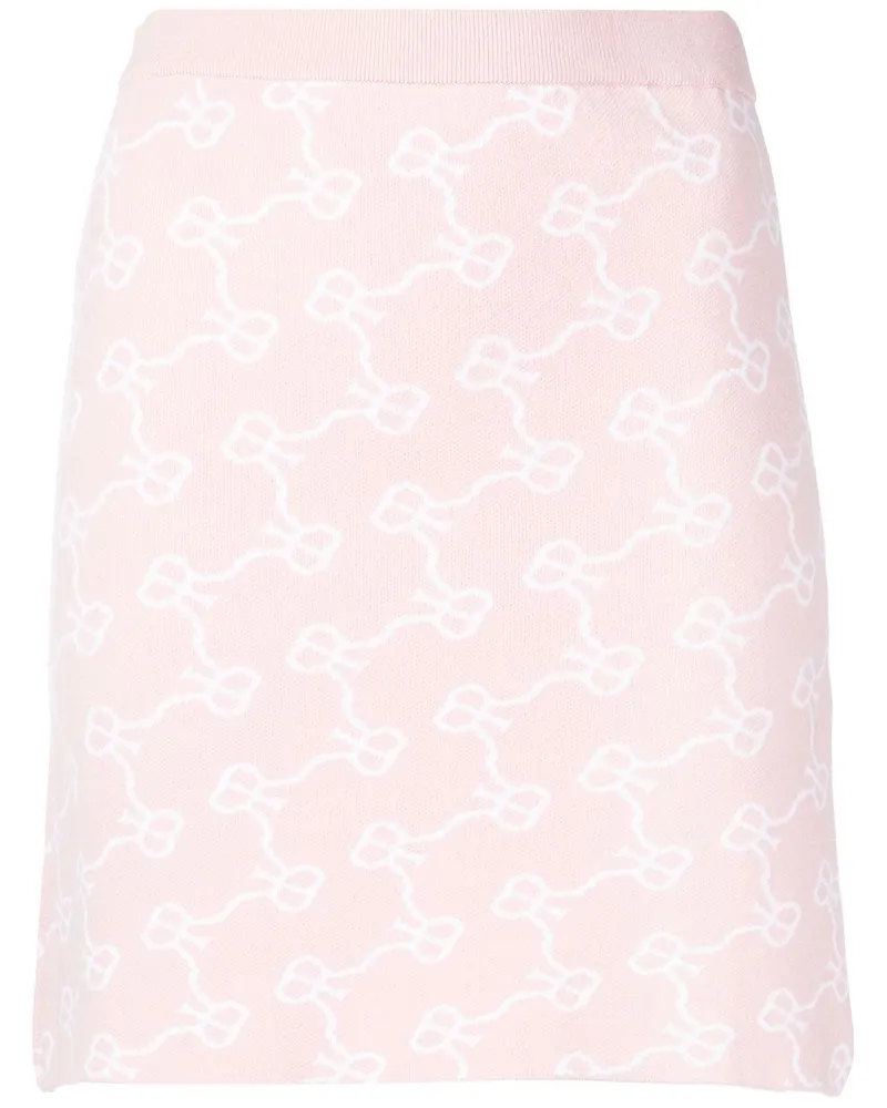 Rokh Minirock mit BB-Monogramm - Rosa Rosa