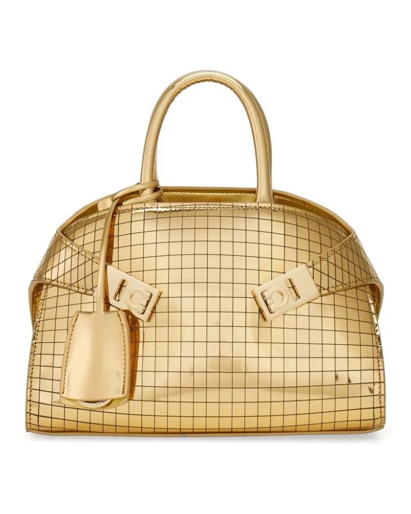 Ferragamo Hug Tote Bag - Gold Gold