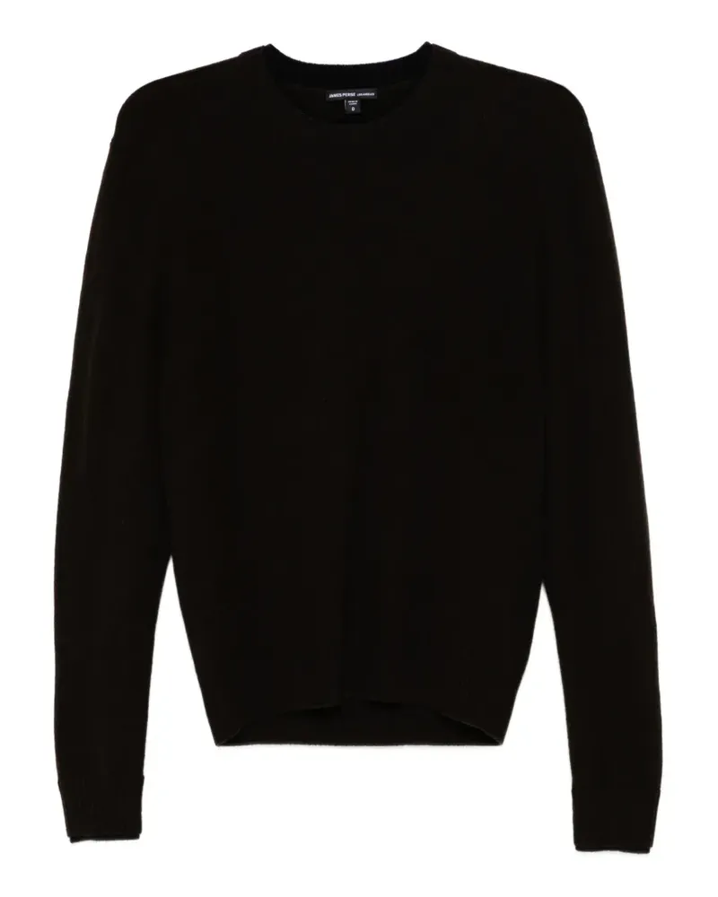 James Perse contrast-trim cashmere sweater - Braun Braun