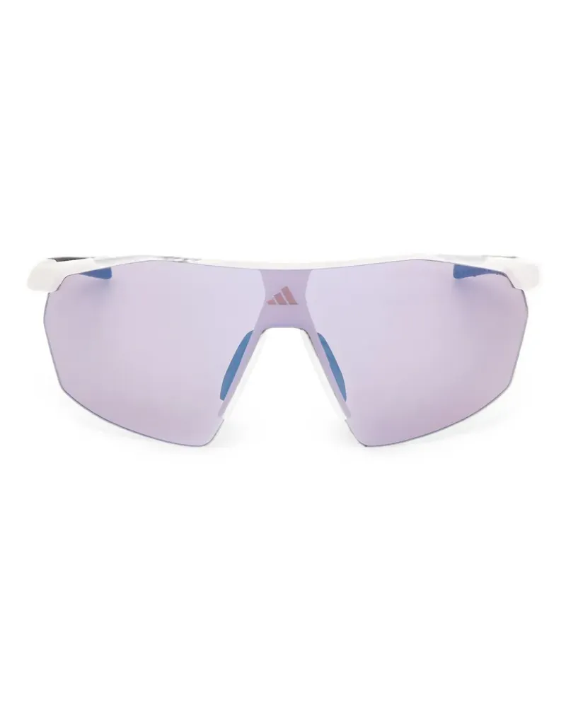 adidas Sonnenbrille mit geometrischem Gestell - Weiß Weiß