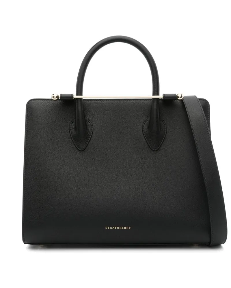 Strathberry Midi Tote Bag - Schwarz Schwarz