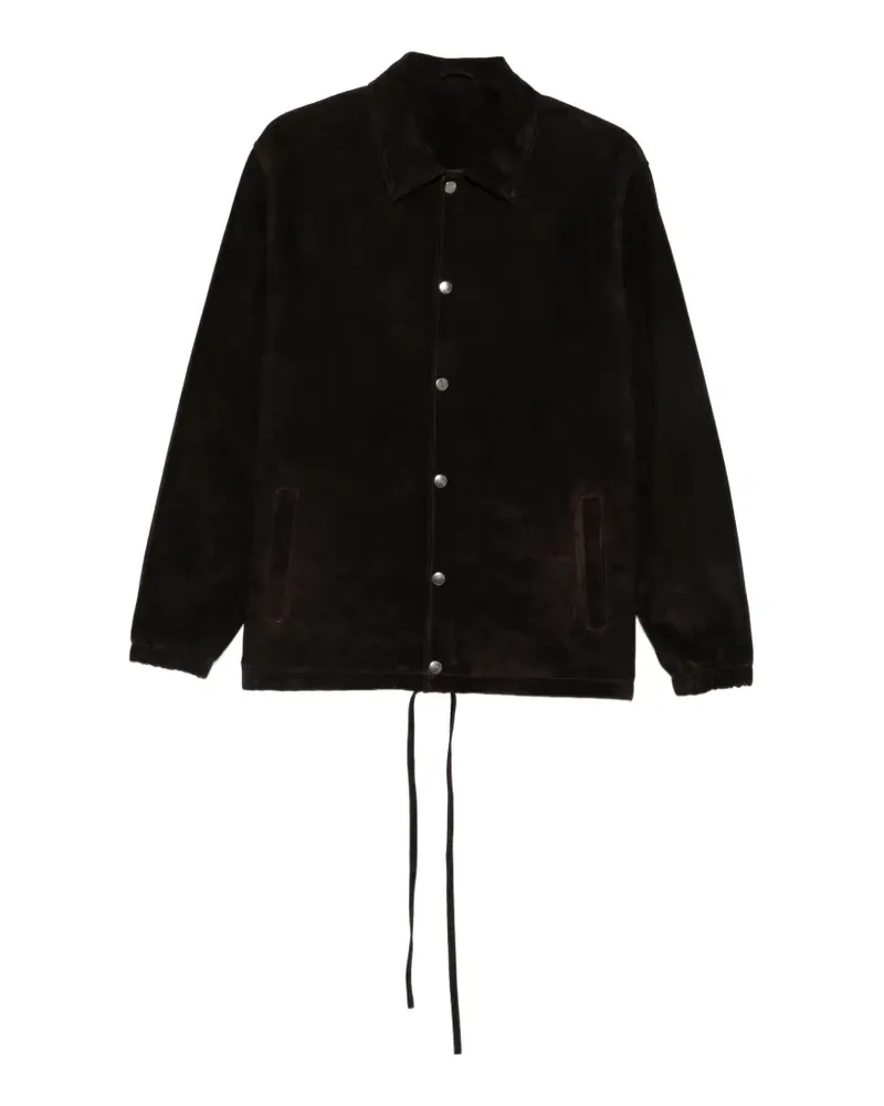 Giorgio Brato suede long-sleeves jacket - Braun Braun