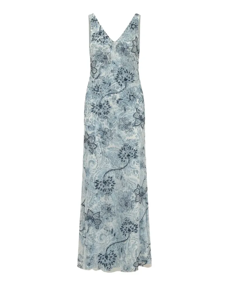 Ralph Lauren floral-print V-neck maxi dress - Nude Nude