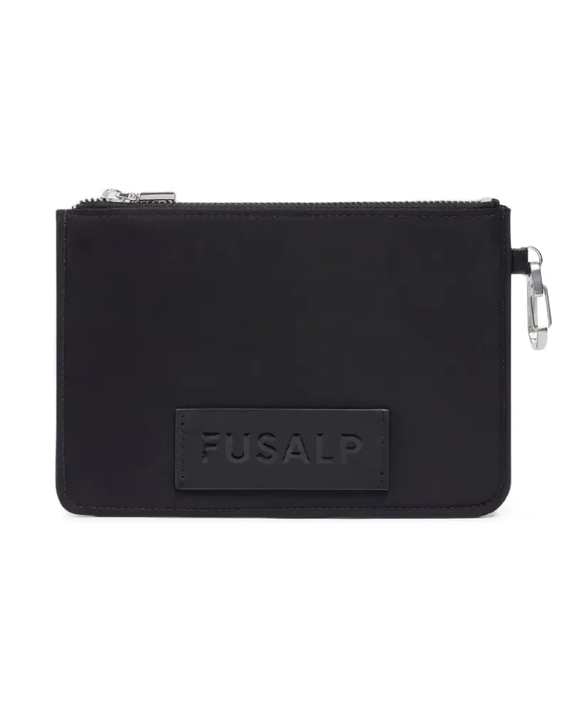 FUSALP Portemonnaie mit Logo-Applikation - Schwarz Schwarz