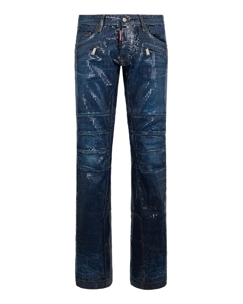 Dsquared2 Jeans mit Pailletten - Blau Blau