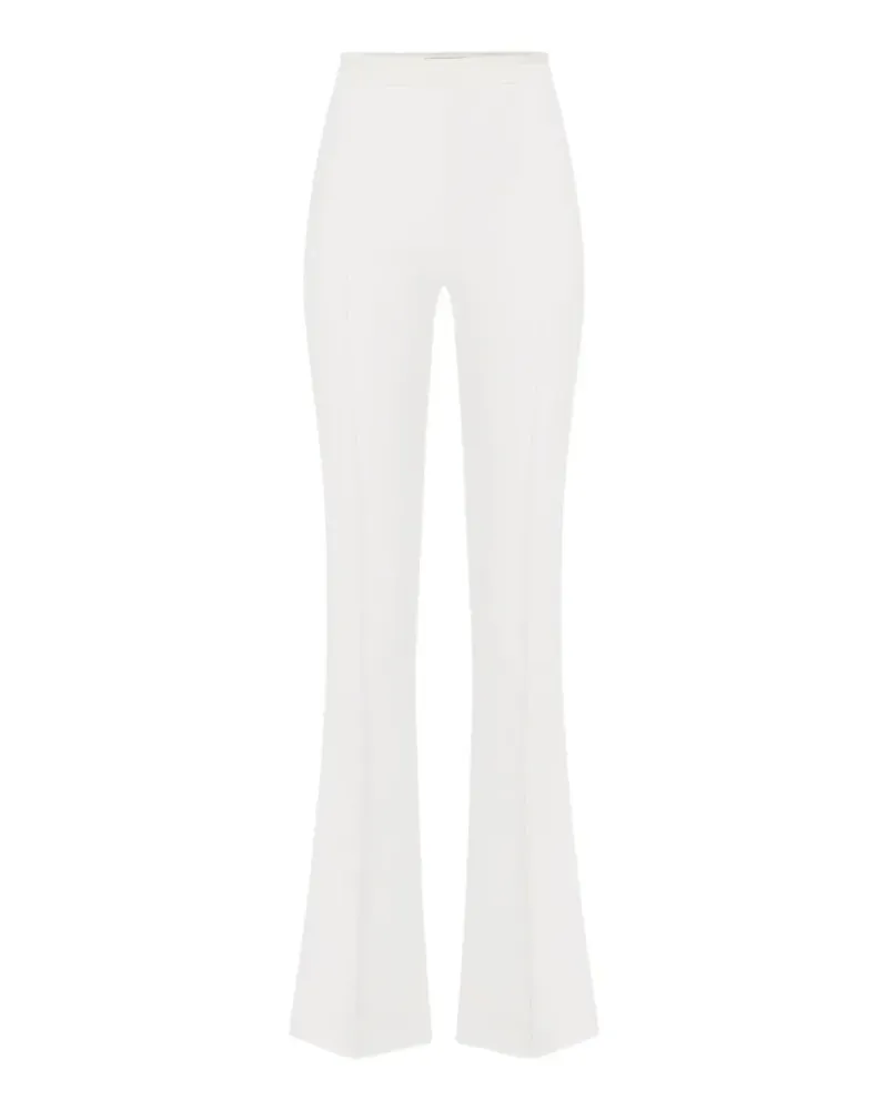 Elisabetta Franchi Hose im Layering-Look aus Stretch-Krepp und Satin - Nude Nude