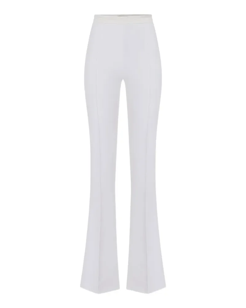 Elisabetta Franchi Hose im Layering-Look aus Stretch-Krepp und Satin - Nude Nude