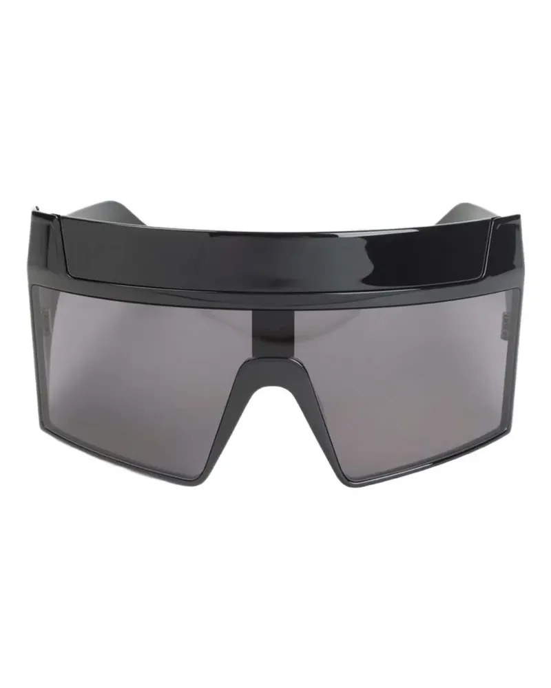 DRKSHDW by Rick Owens shield-frame sunglasses - Schwarz Schwarz