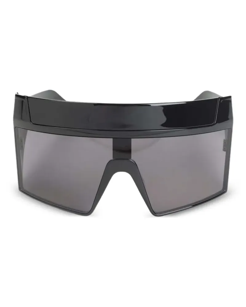 DRKSHDW by Rick Owens shield-frame sunglasses - Schwarz Schwarz