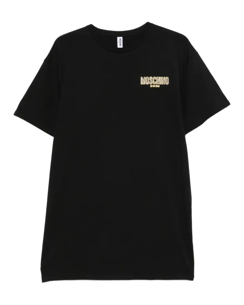 Moschino logo-print T-shirt - Schwarz Schwarz