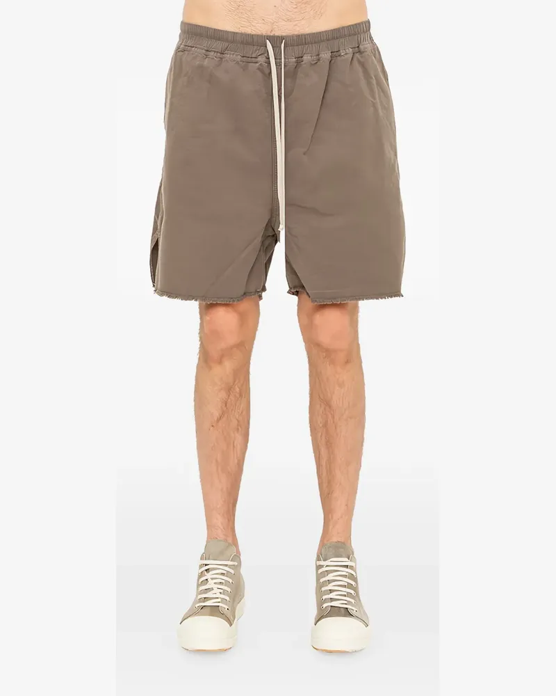 DRKSHDW by Rick Owens drawstring-waist zip-detail shorts - Grau Grau